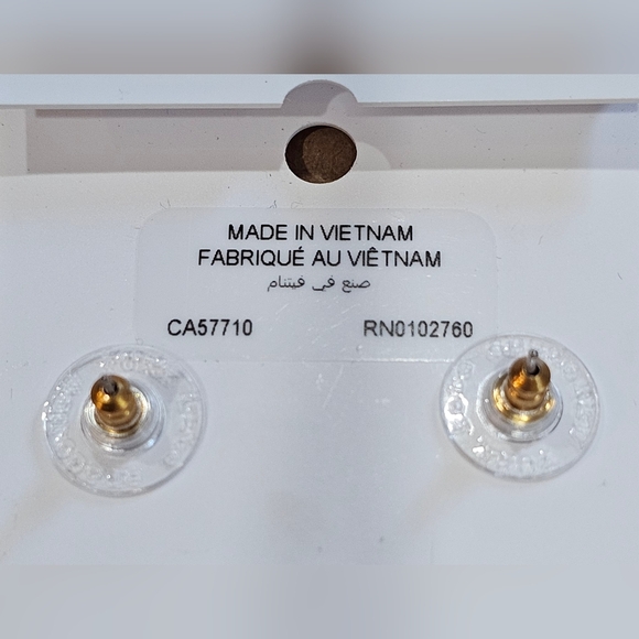 Kate Spade New York Amethyst Cubic Zirconia Stud Earrings With Dusty, New - Picture 2 of 3